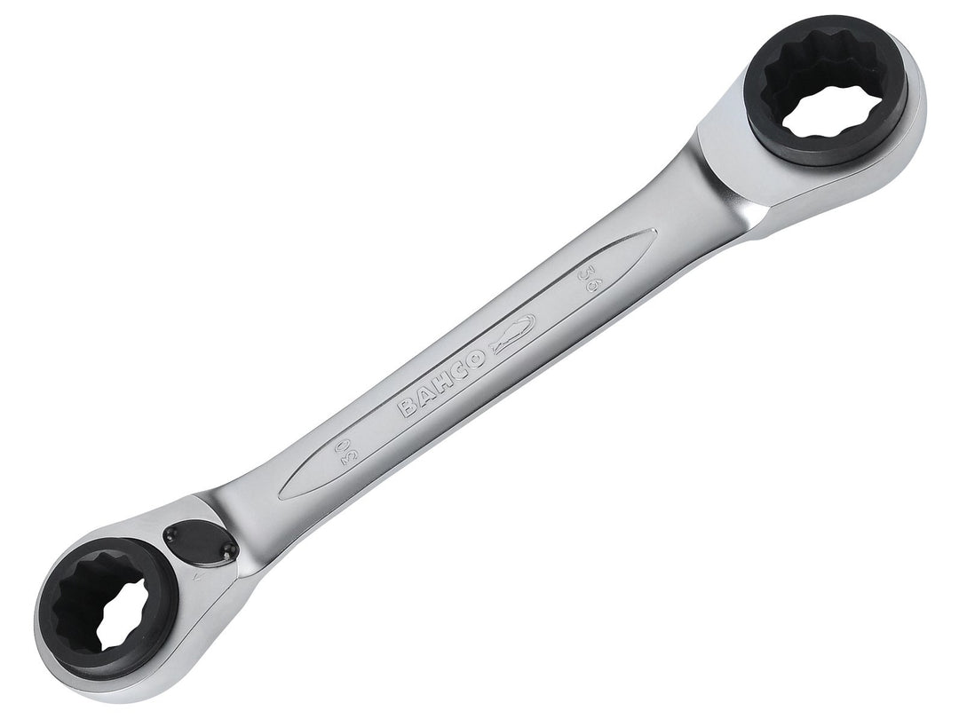 Bahco BHS4RM-30-36 Umschaltbarer Ratschenschlüssel, 30 x 32 x 34 x 36 mm 30 x 32 x 34 x 36 mm, 30 x