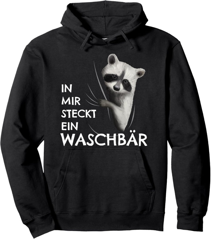 Waschbären Kostüm Kinder Kleidung In mir steckt ein Waschbär Pullover Hoodie