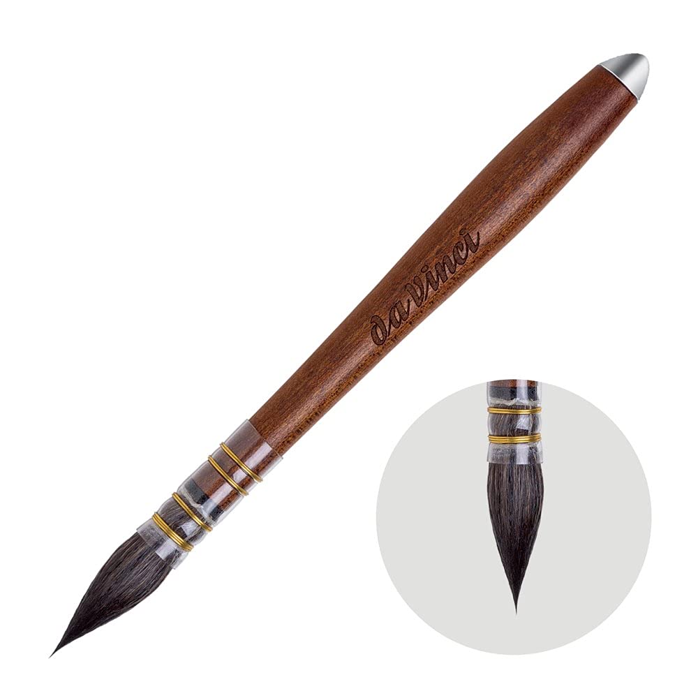 da Vinci Watercolor 499DV Silverpoint Aquarell-Pinsel, schwarz, 3