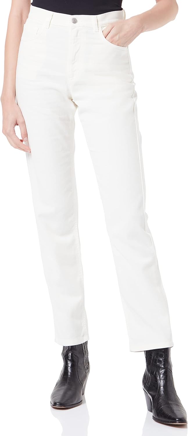 SISLEY Damen Jeans 26 Creamy White Denim 10r, 26 Creamy White Denim 10r