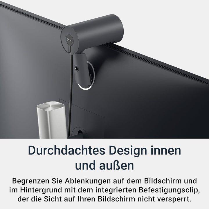 Dell Pro Webcam WB5023 – 2K QHD, Sony STARVIS-Sensor, AI Auto Framing, HDR, 65°/78° Sichtfeld, Rausc