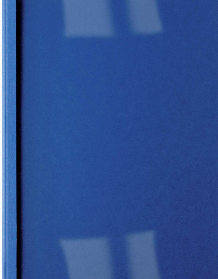 GBC LeatherGrain Thermo-Bindemappen, 100 Stück, A4, königsblau, 3mm königsblau 3 mm, königsblau 3 mm