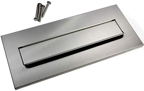 Einwurfklappe Briefeinwurf Briefklappe 100% Edelstahl 310x80 Mauerdurchwurf C4 (Edelstahl 310x135) 3
