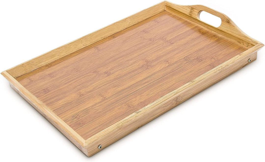 Plateau EN Bois DE BAMBOU PLIANT PLAT DE Table Service Petit Dejeuner AU LIT SUR Pieds PLIABLES by L