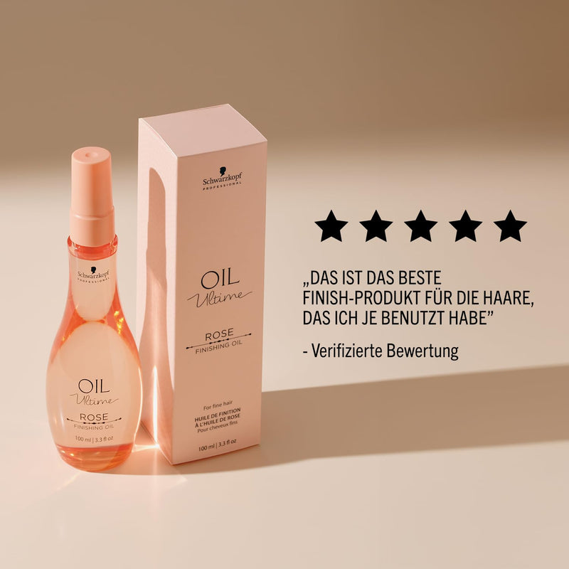 Schwarzkopf Oil Ultime Rose Finishing Oil 100 Ml - 100 ml Ros 100 ml (1er Pack), Ros 100 ml (1er Pac