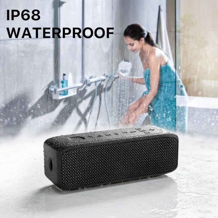 NOBIS 20W Tragbarer Lautsprecher Bluetooth, IP68 Wasserdicht, Bis Zu 24H Wiedergabezeit, TWS-Pairing