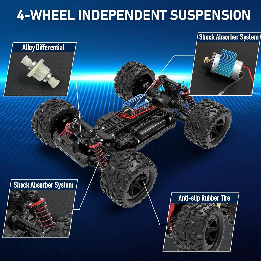 DEERC 9310 Ferngesteuertes Auto für Erwachsene und Kinder 30+MPH, Massstab 1:18, 4WD Off Road RC Mon