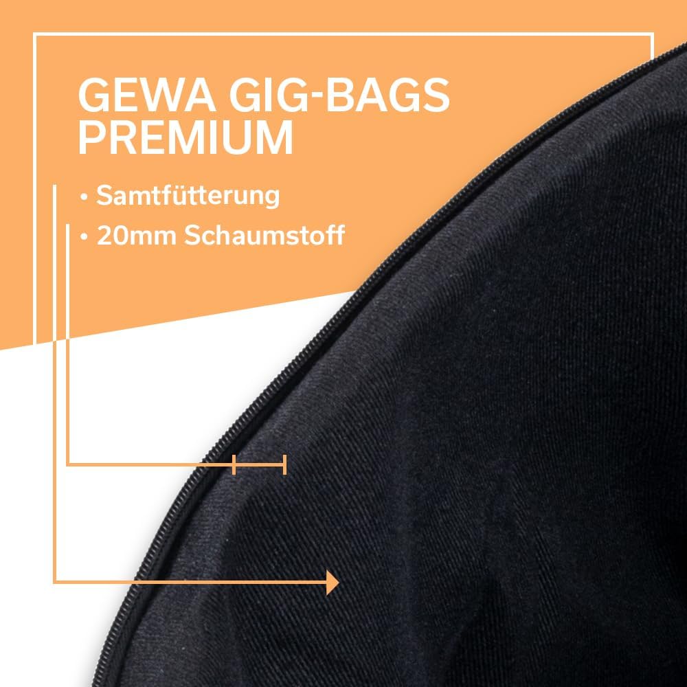 GEWA Premium Gig Bag Set 22x18,10x8,12x9,16x16,14x6.5in Set 2 Mehrfarbig, Set 2 Mehrfarbig