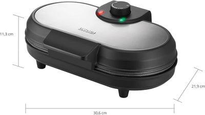 Unold 48165 PANCAKE-MAKER American, Kunststoff, Schwarz/Edelstahl