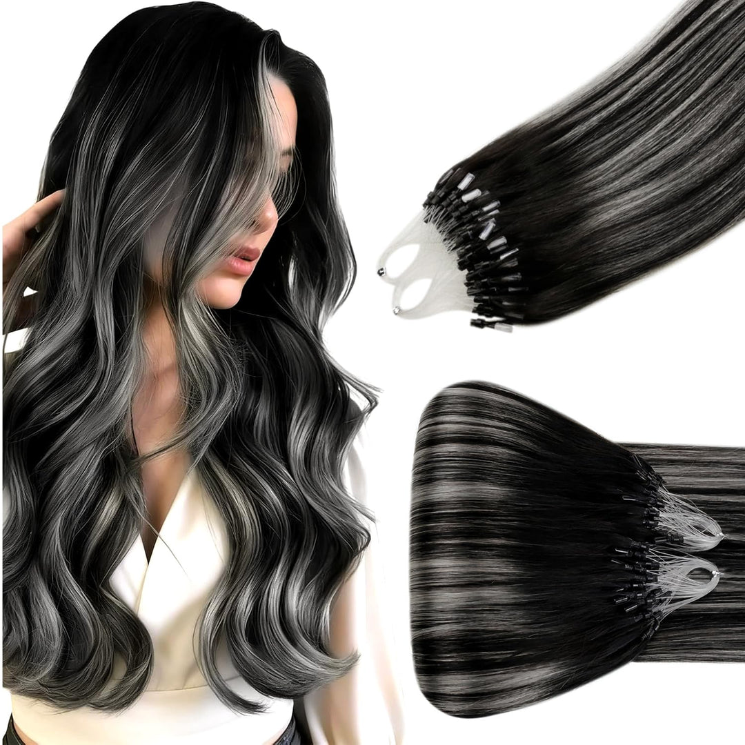 Hetto Microring Extensions Echthaar Balayage Microring Remy Echthaar Extensions Micro Extensions Haa