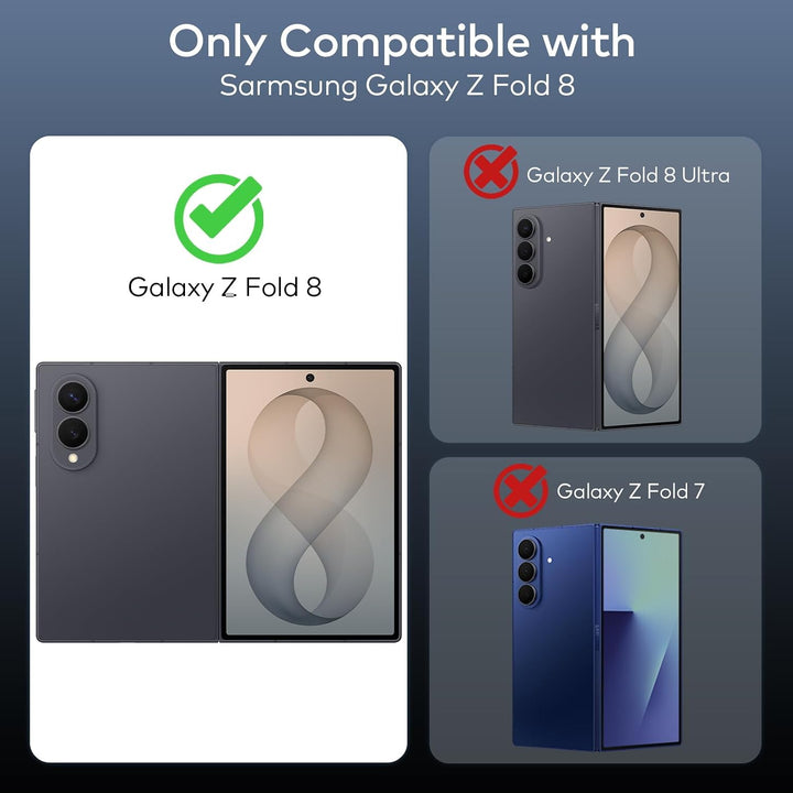für Samsung Galaxy Z Fold Hülle [Kompatibel mit MagSafe] mit Displayschutzfolie &amp; Scharnier Schutz S