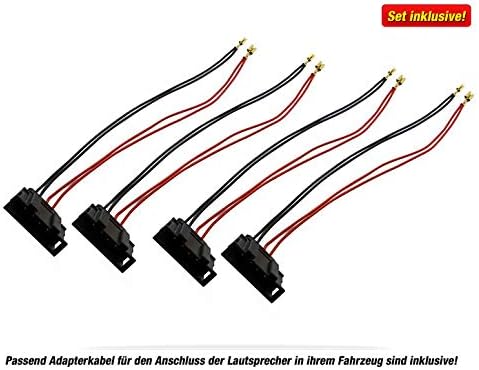 Mediadox Front/Heck 16,5cm/165mm Auto Lautsprecher/Boxen/Speaker Komplett-Set von JVC kompatibel für