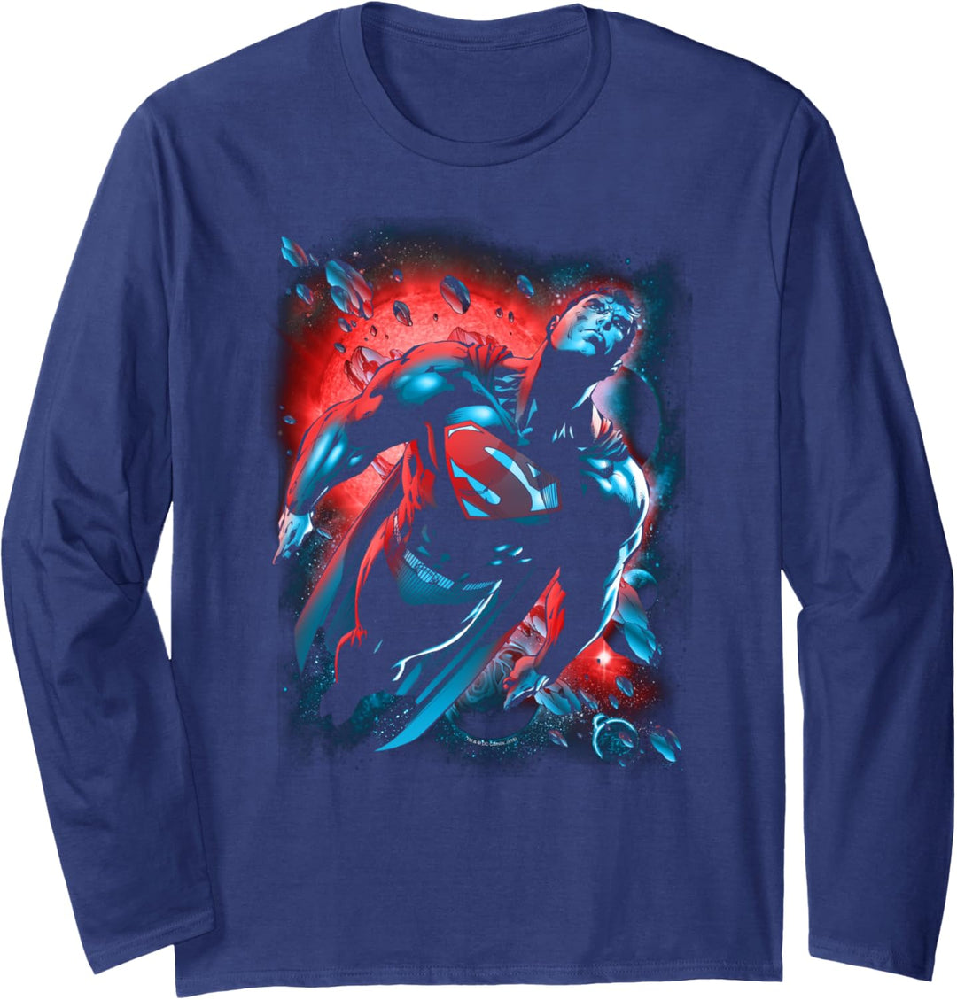 Superman Red Sun Power Langarmshirt