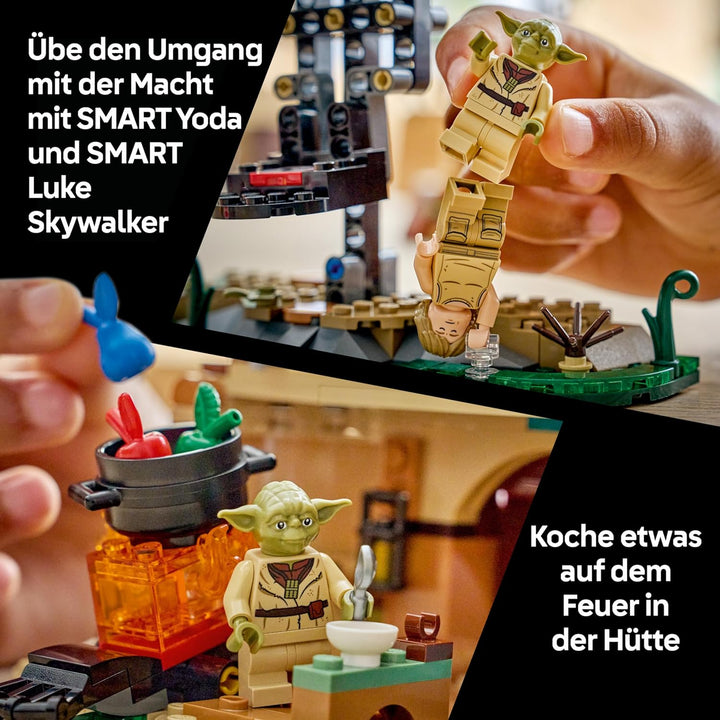 LEGO Star Wars 75422 SMART Play: Jedi-Training an Yodas Hütte - Kompatibles Interaktives Spielzeug i