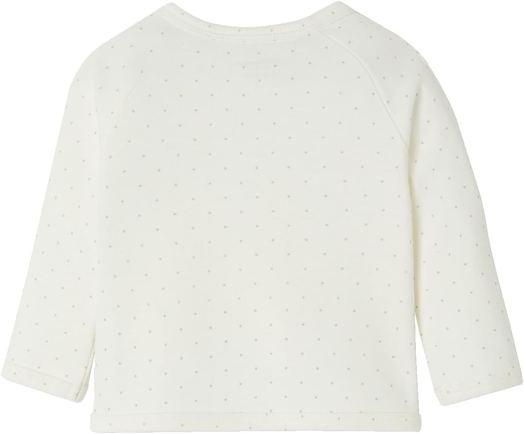 Vertbaudet Bio-Kollektion: Gemusterte Baby Jacke mit Druckknöpfen Basic Vert 50, Vert 50