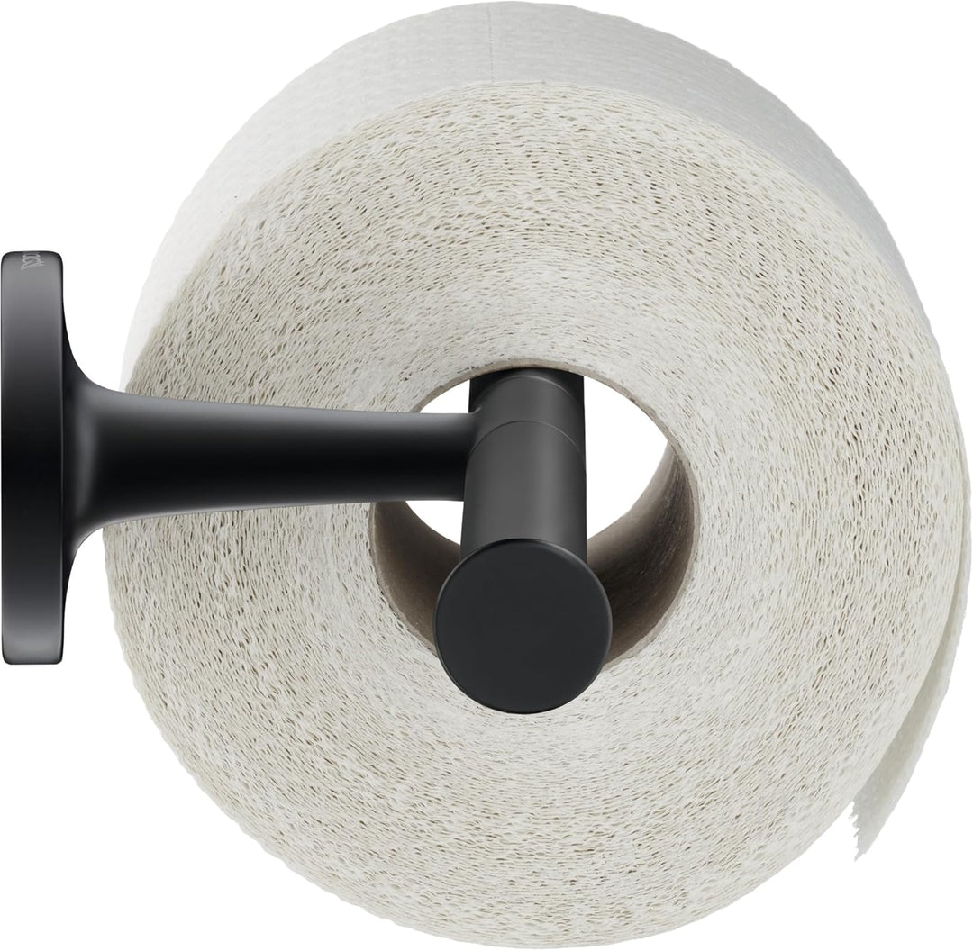 Duravit Papierrollenhalter Starck T, für 2 Rollen, Wandmontage, Schwarz Matt ohne Deckel für 2 Rolle