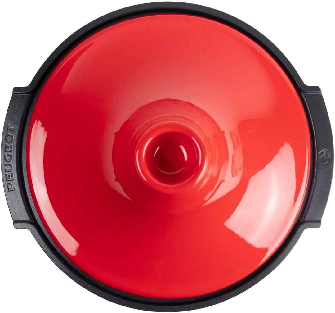 PEUGEOT Tagine, rot, 30 cm, Keramik und Aluminium, Rot