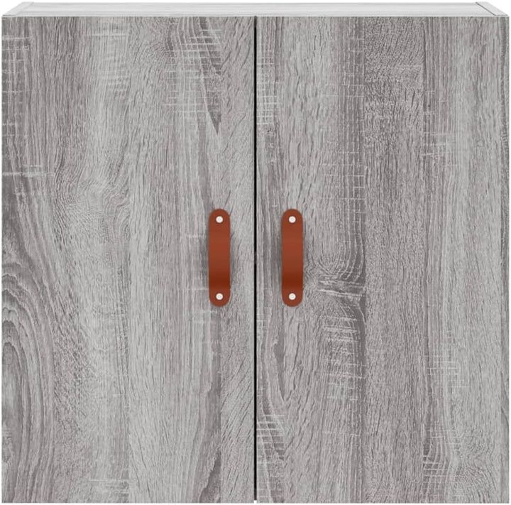 prissent Wandschrank Grau Sonoma 60x31x60 cm Holzwerkstoff Schrank Wandmontage Wohnzimmer Schlafzimm