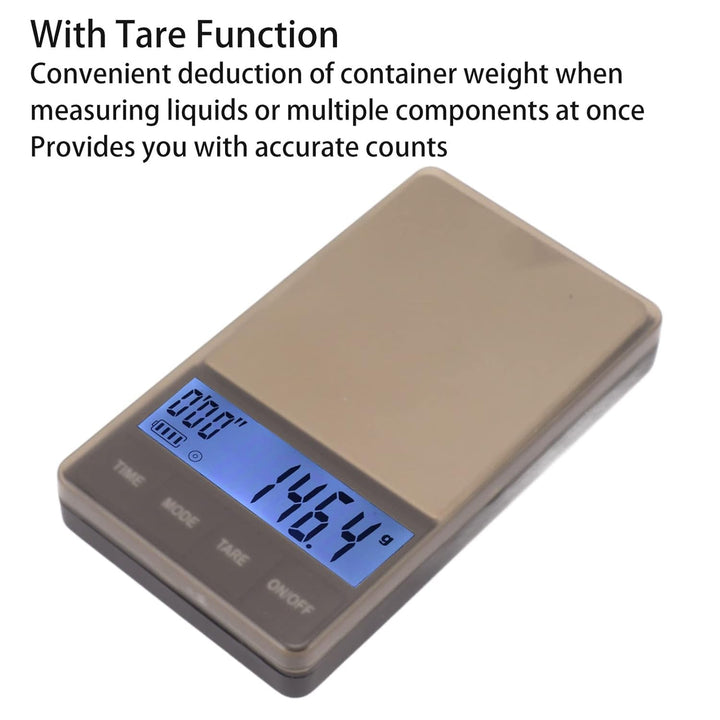 Digitale Kaffeewaage mit Timer, 0.1g Genauigkeit Espresso Waage mit Hochempfindlicher Sensor, Kaffee
