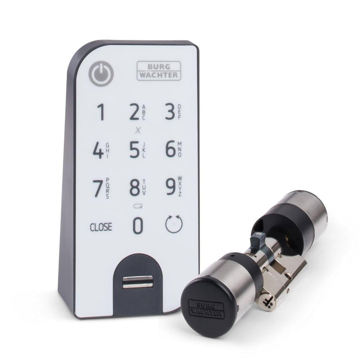 BURG-WÄCHTER Elektronisches Türschloss, Zylinder und Keypad, Öffnung mit App, Fingerprint, Pincode o