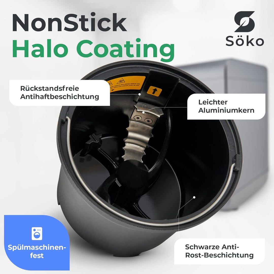 Elektrischer Komposter Söko [2X Aktivkohle-Filter] Elektro-Schnellkomposter - Revolutionäre Kompost-