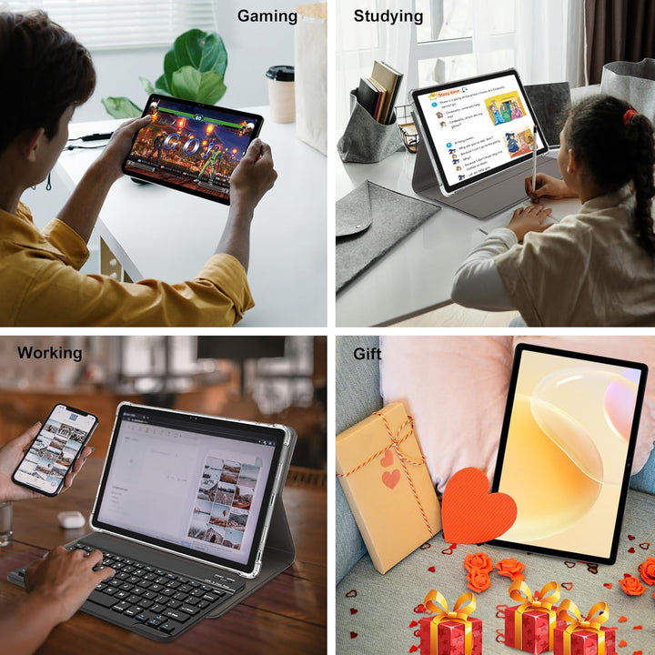 F11 2024 Tablet Android 14, 11 Zoll, 18 GB RAM, 128 GB ROM, 1 TB Erweiterung, 2K, WiFi 5G/2.4G, Kame