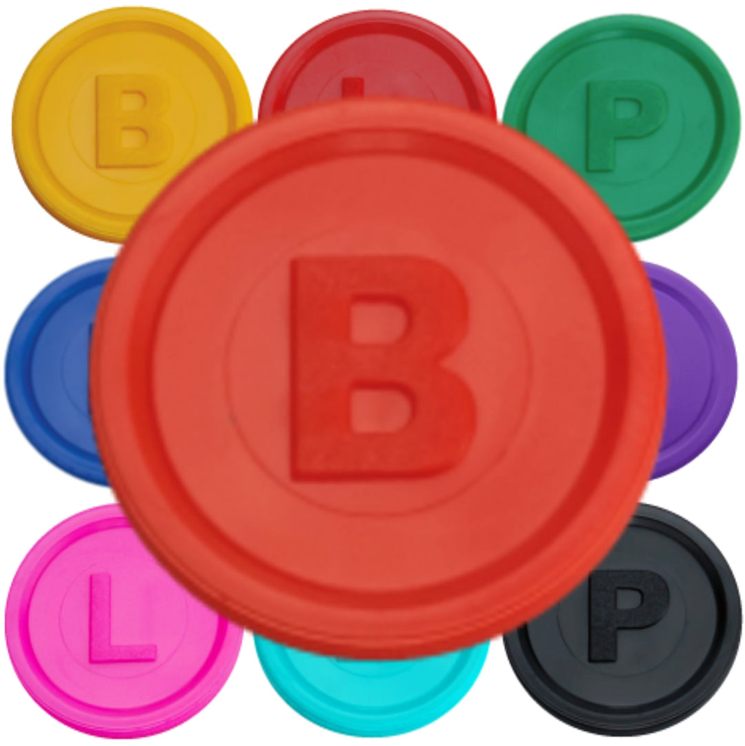 SCHWABMARKEN 500 Pfandmarken, Chips, Token Farbe Orange B, Orange B