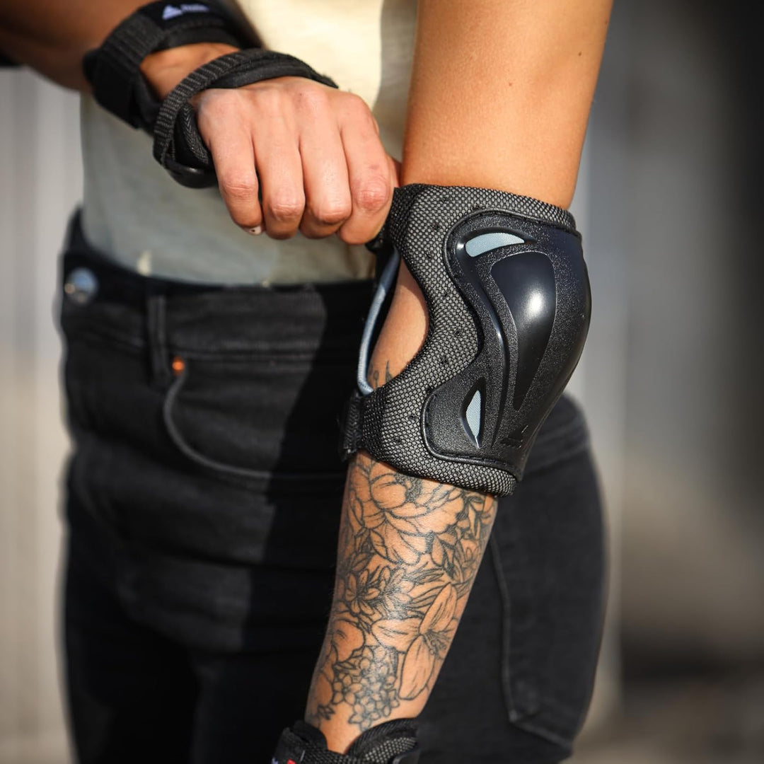 Rollerblade Unisex – Erwachsene Skate Gear 3 Beschützer XL Schwarz, XL Schwarz