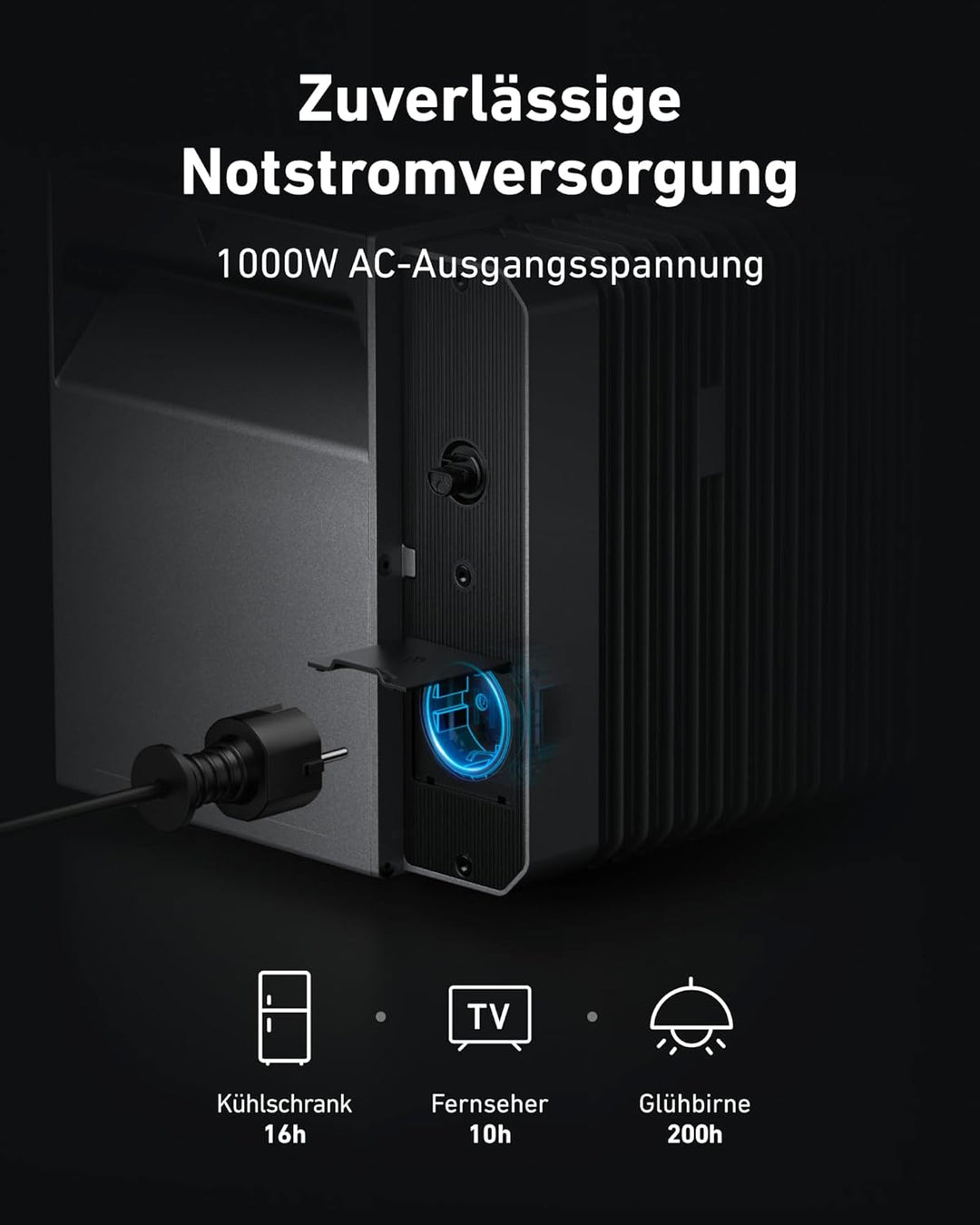 Anker SOLIX Balkonkraftwerk mit Speicher (1170W | 1600Wh), Solarbank 2 E1600 Pro (1600Wh), 2× RS50S