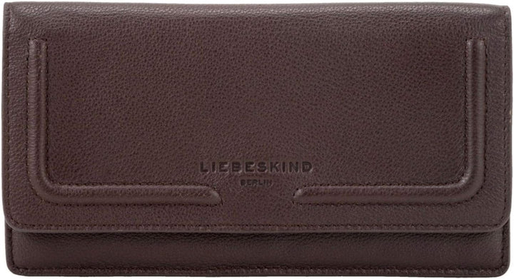Liebeskind Berlin Round Love Note Slam Geldbörse, Large (10.5 cm x 18.5 cm x 1.8cm), dark brown