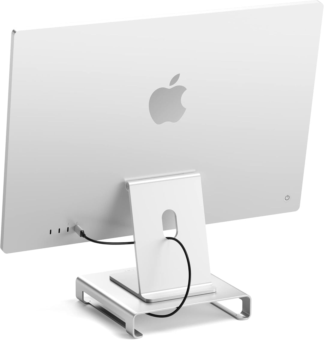 SATECHI Typ-C Aluminium Monitor Stand Hub, mit USB-C Datenport, Micro/SD-Kartensteckplätzen & 3,5mm
