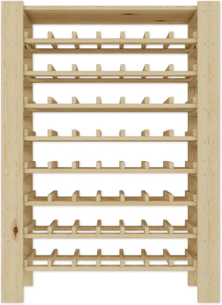 Lenmar Serie RW Weinregal aus Holz für Flaschen, Hellbeige, Wein, Flaschenregal, Kellerregal, Regale