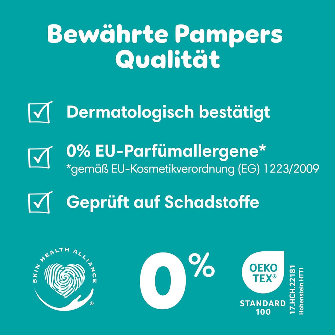 Pampers Windeln Pants Grösse 3 (6-11kg) Baby-Dry, Midi mit Stop- und Schutz Täschchen, MONATSBOX, 19