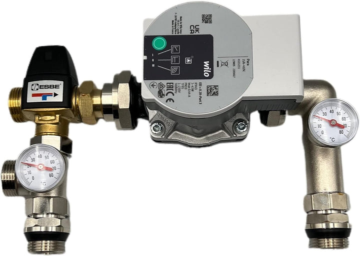 MD technic Pumpengruppe für Fussbodenheizung - mit drei wege Mischer 1" ESBE VTA322 Kvs 3,4 - Wilo Y