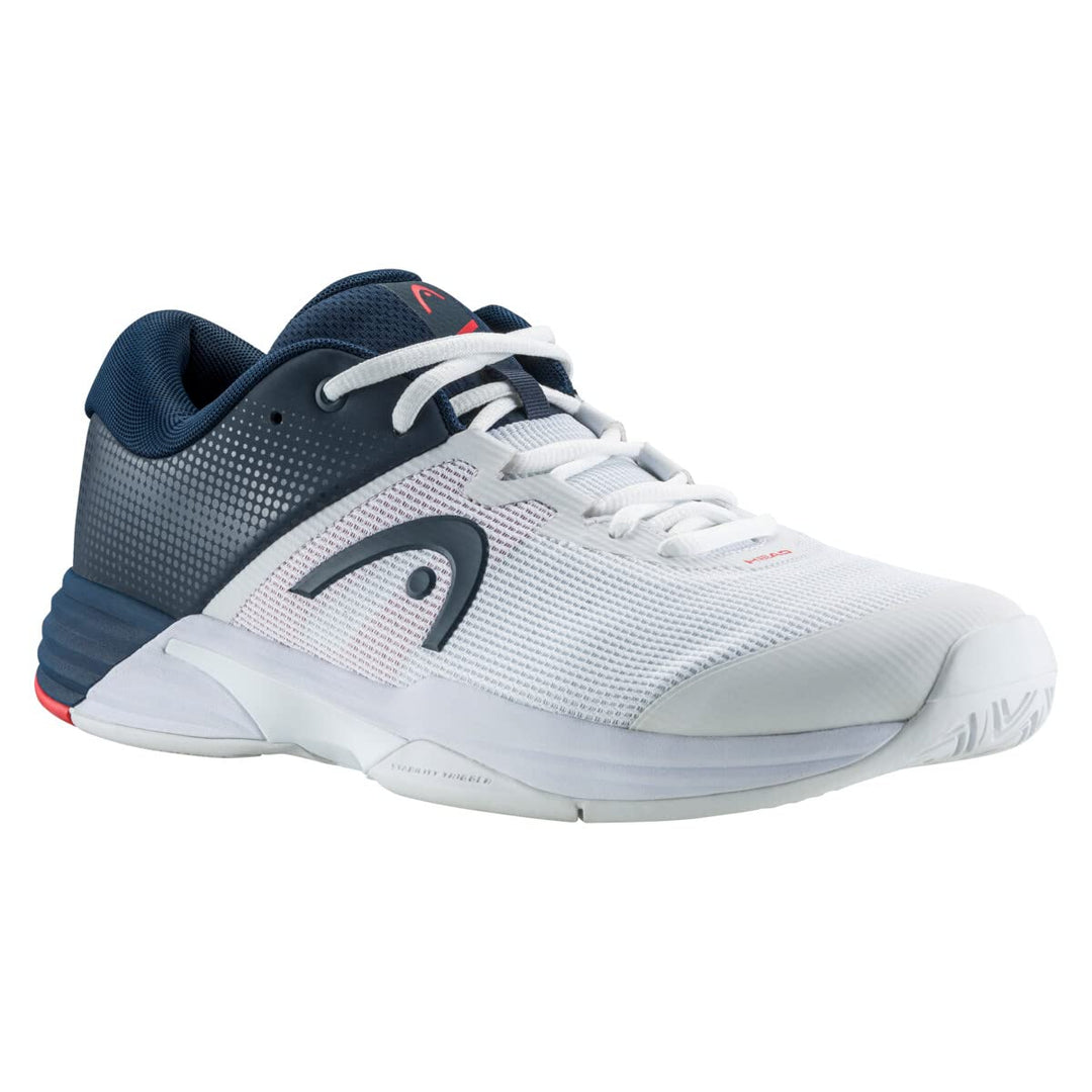 HEAD Herren Revolt Evo 2.0 Men Tennisschuhe 44 EU Weiss Dunkelblau, 44 EU Weiss Dunkelblau