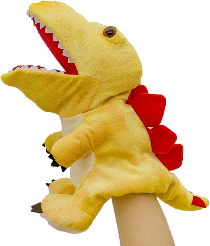 lilizzhoumax Stegosaurus Kuscheltier, Simuliertes Tier Dinosaurier Handpuppe aus Plüsch, Kawaii Nied