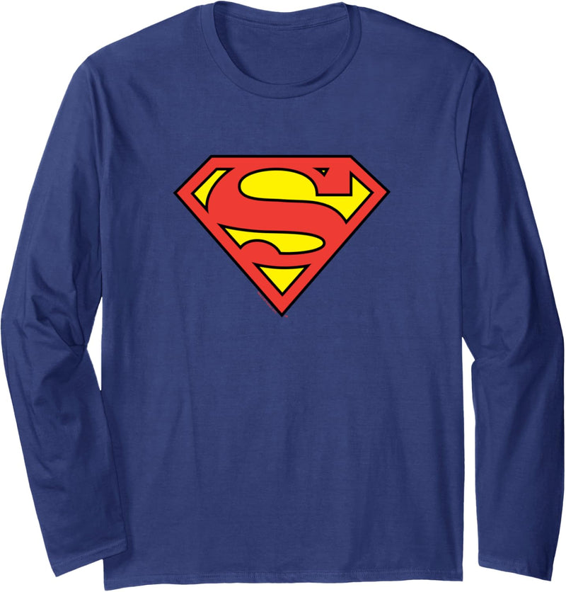 Superman Classic Logo Langarmshirt