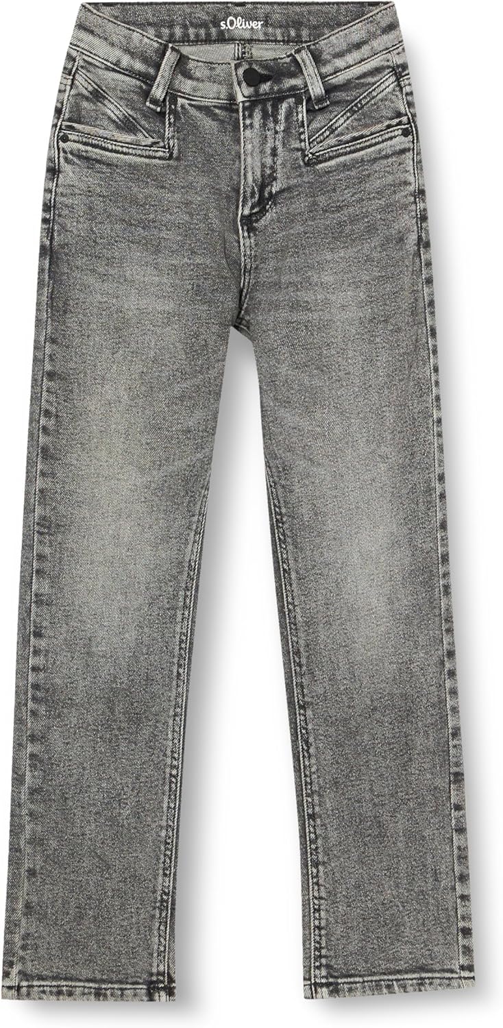 s.Oliver Mädchen Jeans Hose, Mom Fit, Straight Leg 146 94z6, 146 94z6