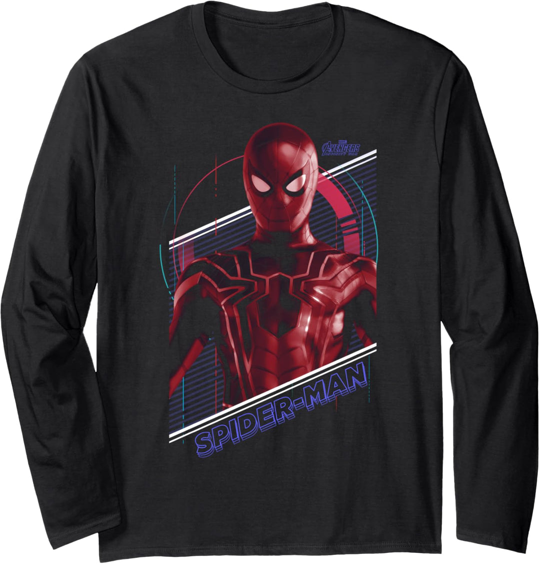Marvel Avengers: Infinity War Spider-Man Portrait Langarmshirt