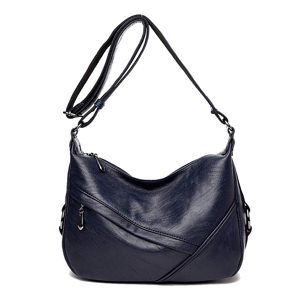 Coolives Damen Umhängetasche Casual Schultertasche Messenger Tasche Blau EINWEG, Blau