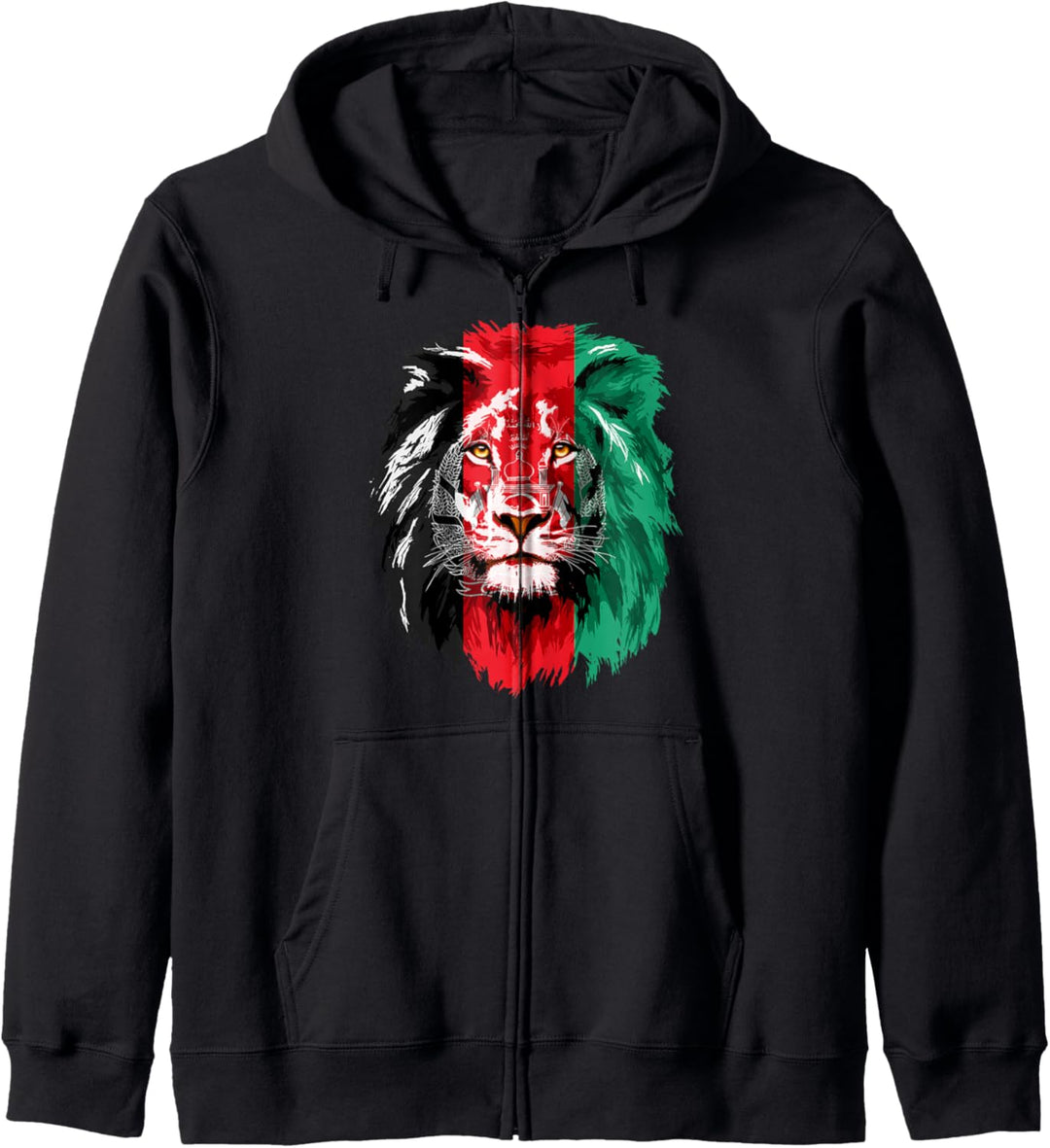 Afghanistan Flag Lion Free Afghanistan Kapuzenjacke