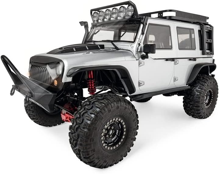 Carson 500409078 1:8 Adventure Crawler RTR Silber - Ferngesteuertes Auto, RC Auto, RC Crawler, inkl.