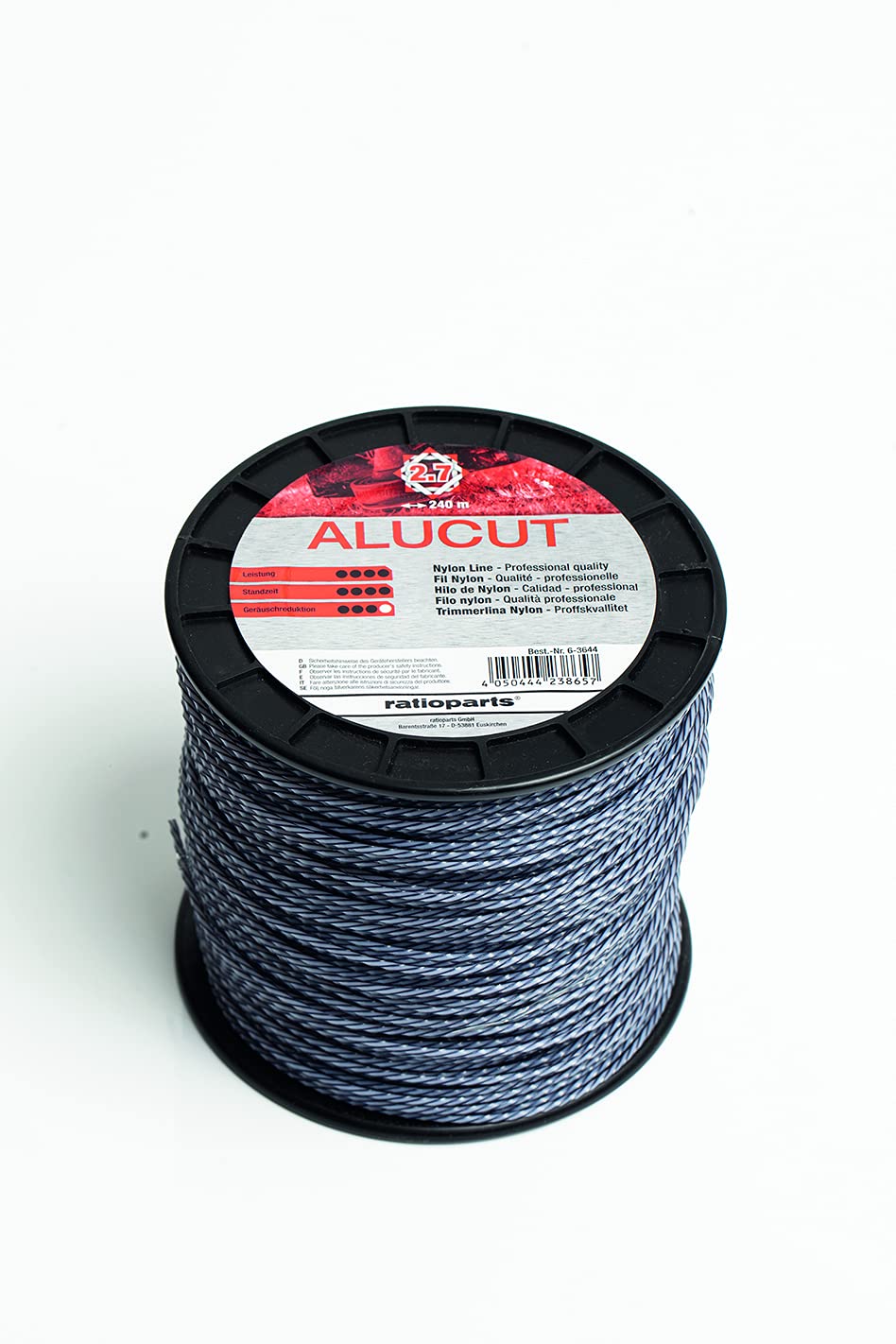 Mähfaden HYBRID TWIST Alucut 2,7mm 240m Trimmerfaden 4-Kant gedreht