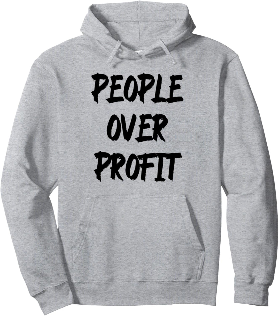 People Over Profit Anti-Kapitalismus Protest Pullover Hoodie