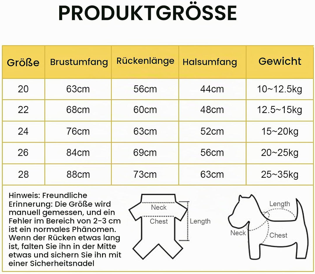 Regenmantel für Hunde,Hunderegenmantel,Wasserdichter Hundemantel mit Kapuze,Leichte Regenjacke Hund