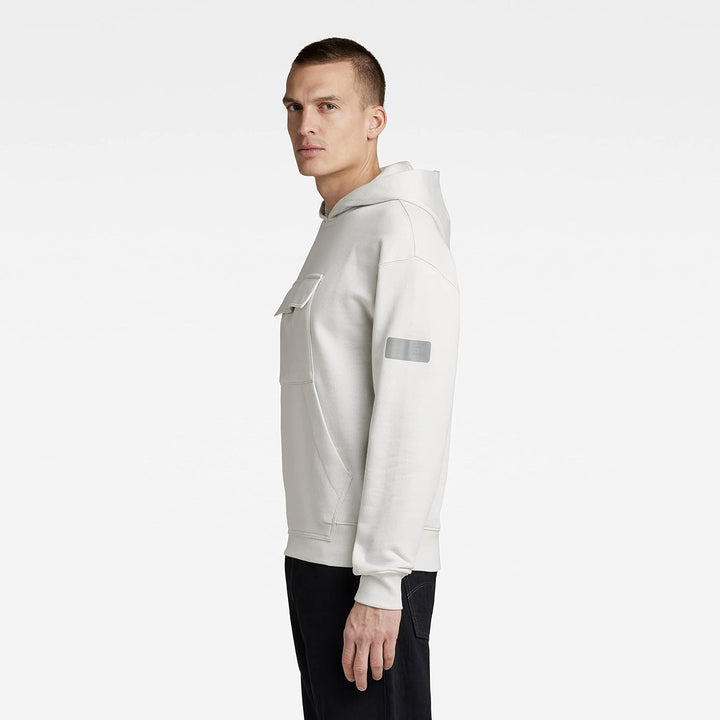 G-Star Herren Double Pocket Loose Hooded Sweatshirt Sweats XXL Grau (Cool Grey D22011-c988-1295), XX