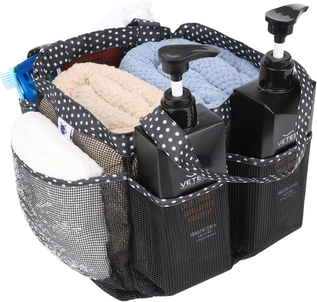 2 Stück Haundry Mesh Dusche Caddy Tote Bag Hängende Tragbare Kulturbeutel College Wohnheim Essential