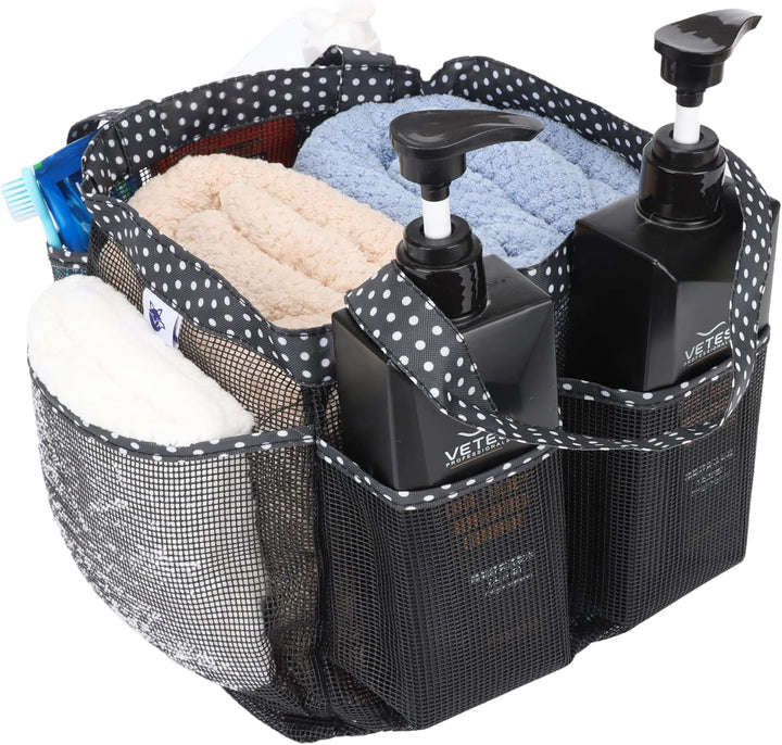 2 Stück Haundry Mesh Dusche Caddy Tote Bag Hängende Tragbare Kulturbeutel College Wohnheim Essential