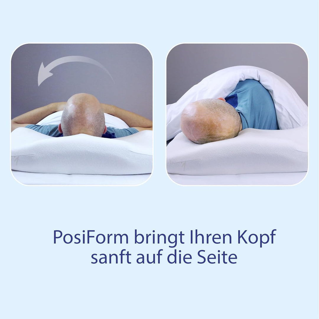 PosiForm Anti-Schnarch-Kissen + kostenloser 40-seitiger Anti-Schnarch Ratgeber von
