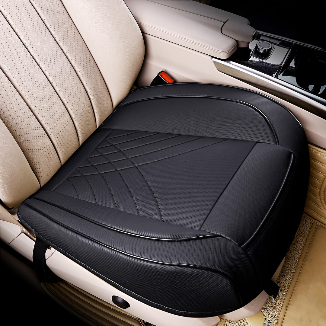 kingphenix Premium-PU-Autositzbezug, Vordersitzschutz, funktioniert mit 95% Aller Fahrzeuge, gepolst